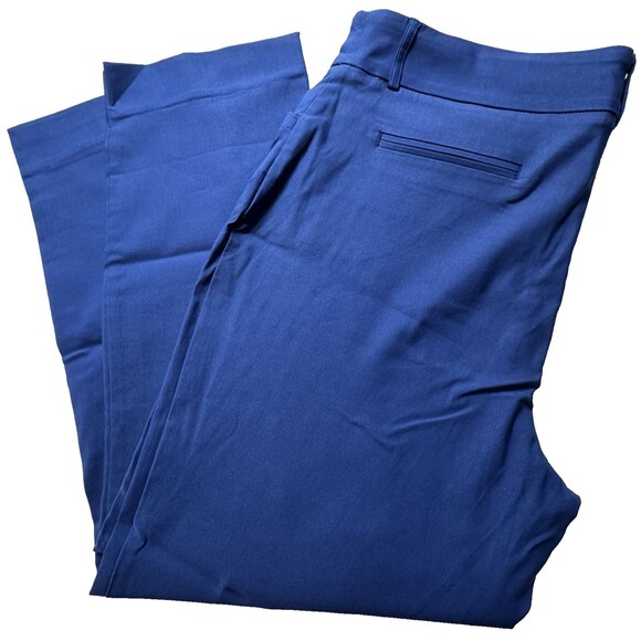 Hilary Radley Womens Size XL Mazarine Blue Mid Rise Built-in Tummy Control Pants - Picture 12 of 15